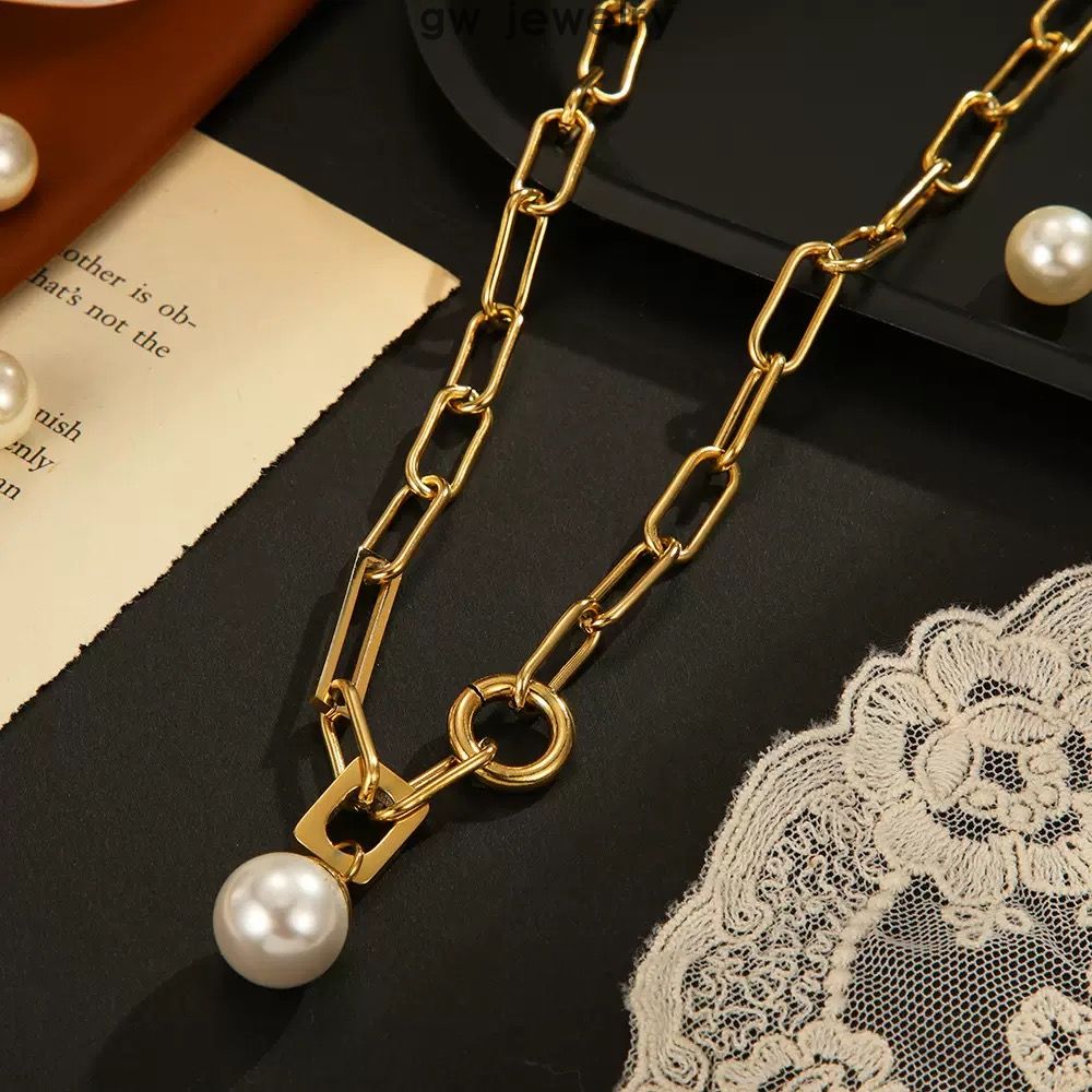  pearl stainless steel necklaces