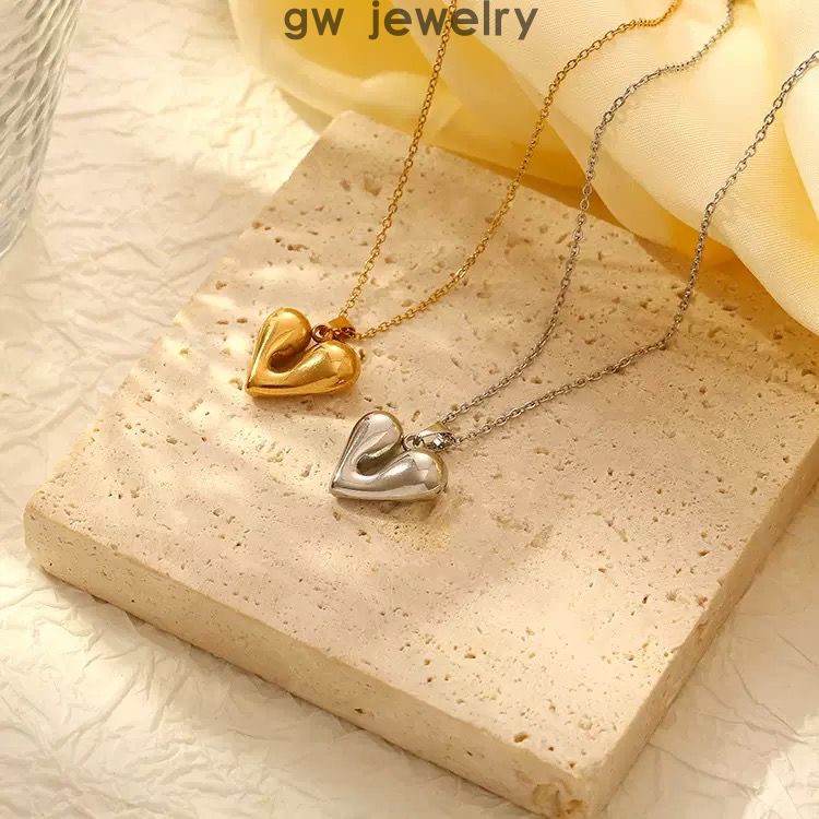 trend stainless steel love pendant neckl