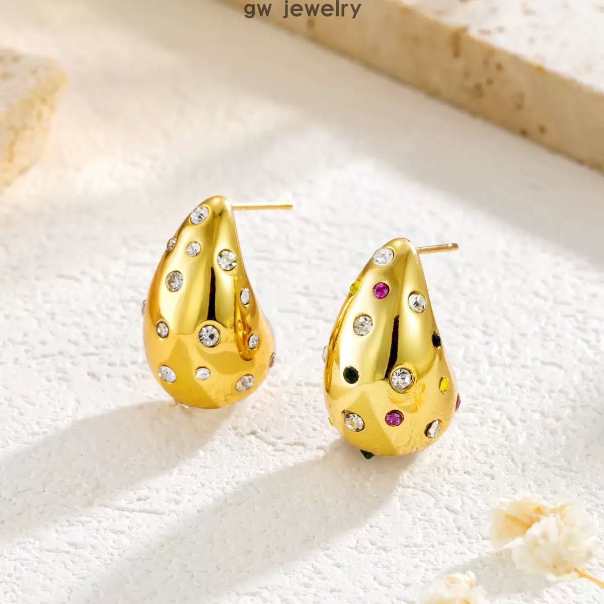 Cross-border stainless steel stud earrin