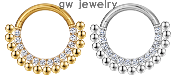 G23 Stainless Steel Nose Ring- titanium 