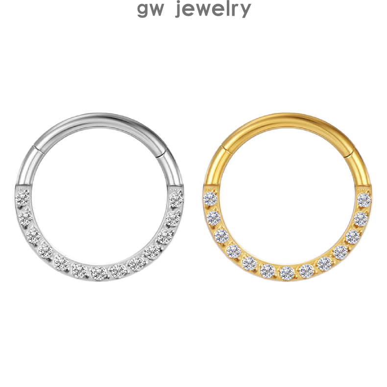 316L stainless steel /Titanium nose ring