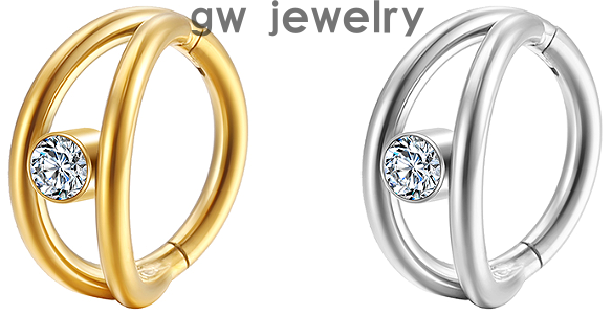 G23 Stainless Steel Nose Ring- titanium 