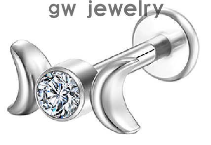 Trendy ear cartilage clips and lip studs(图3)