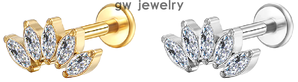 Trendy ear cartilage clips and lip studs(图4)