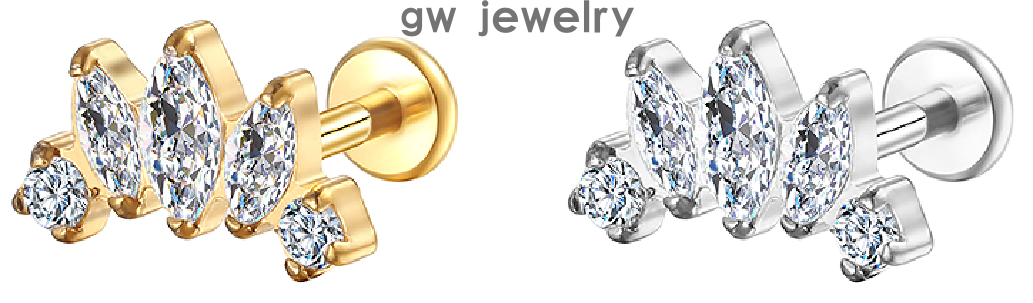 Trendy ear cartilage clips and lip studs(图5)