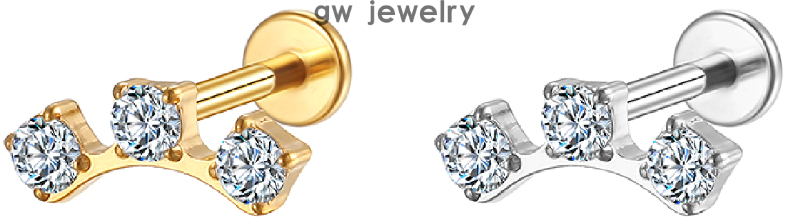 Trendy ear cartilage clips and lip studs (图3)