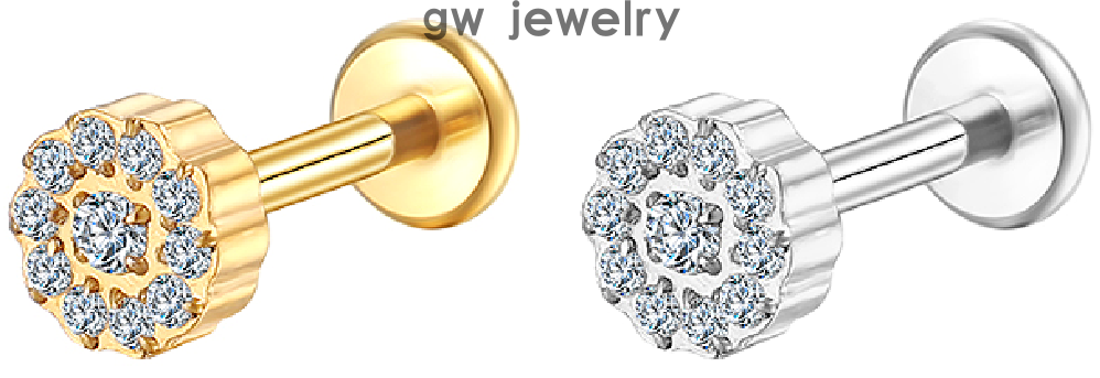 Trendy ear cartilage clips and lip studs (图4)