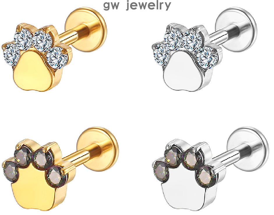 Trendy ear cartilage clips and lip studs (图7)