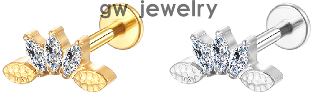 G23 titanium alloy ear studs and lip studs(图2)